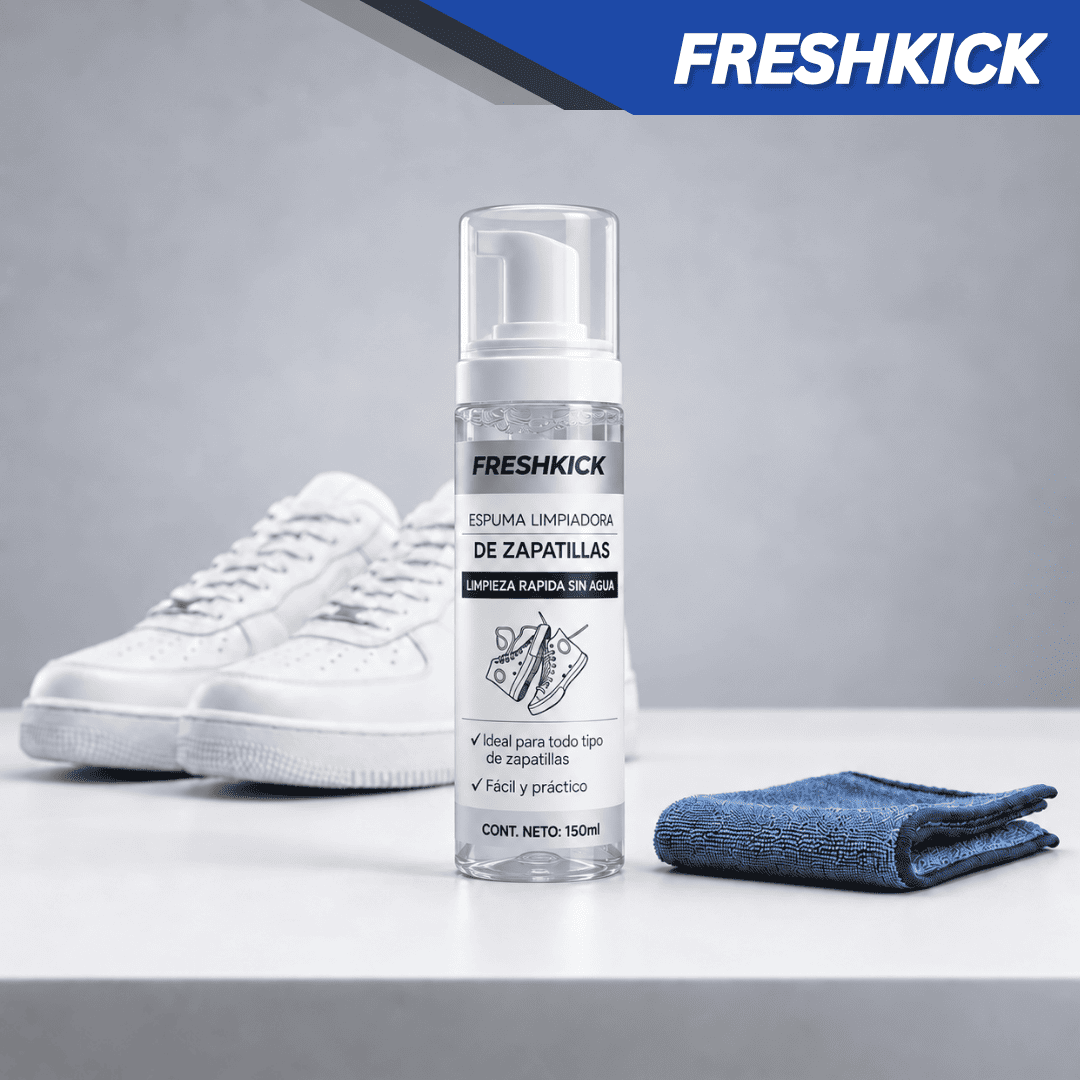 FreshKick – Espuma Limpiadora de Zapatillas | Limpieza Rápida Sin Agua