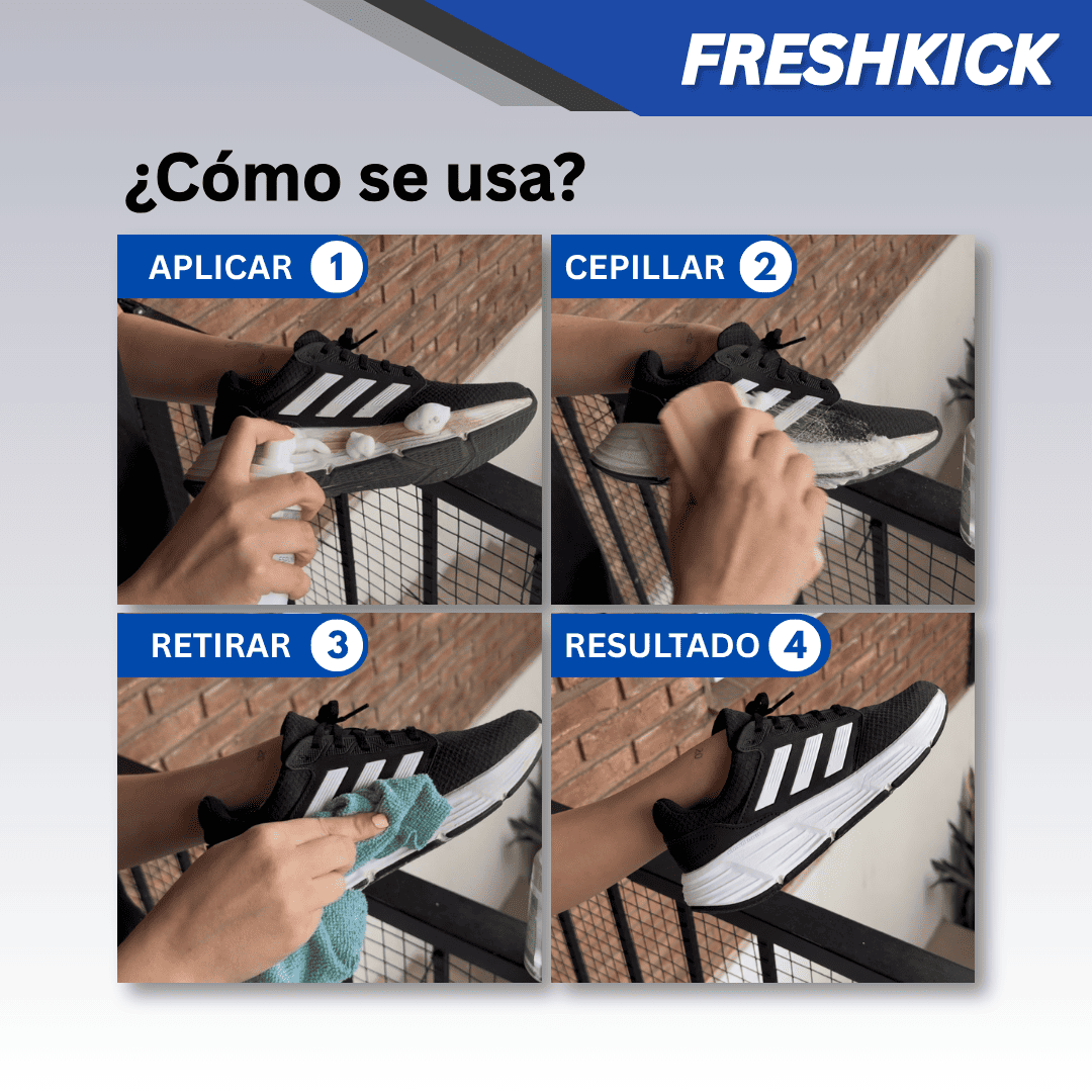 FreshKick – Espuma Limpiadora de Zapatillas | Limpieza Rápida Sin Agua