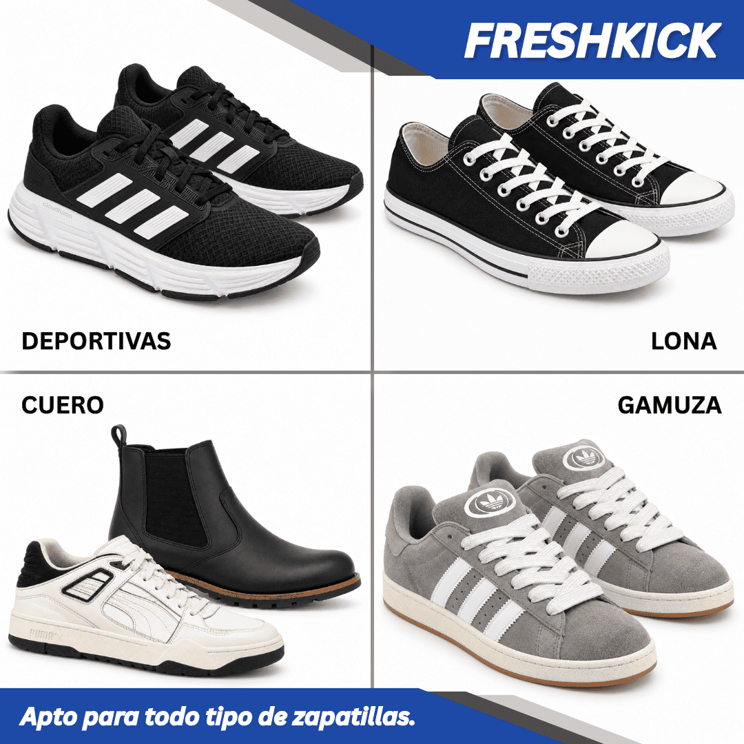 FreshKick – Espuma Limpiadora de Zapatillas | Limpieza Rápida Sin Agua