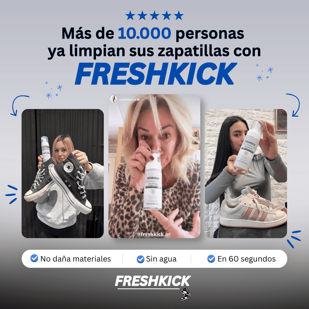 FreshKick – Espuma Limpiadora de Zapatillas | Limpieza Rápida Sin Agua