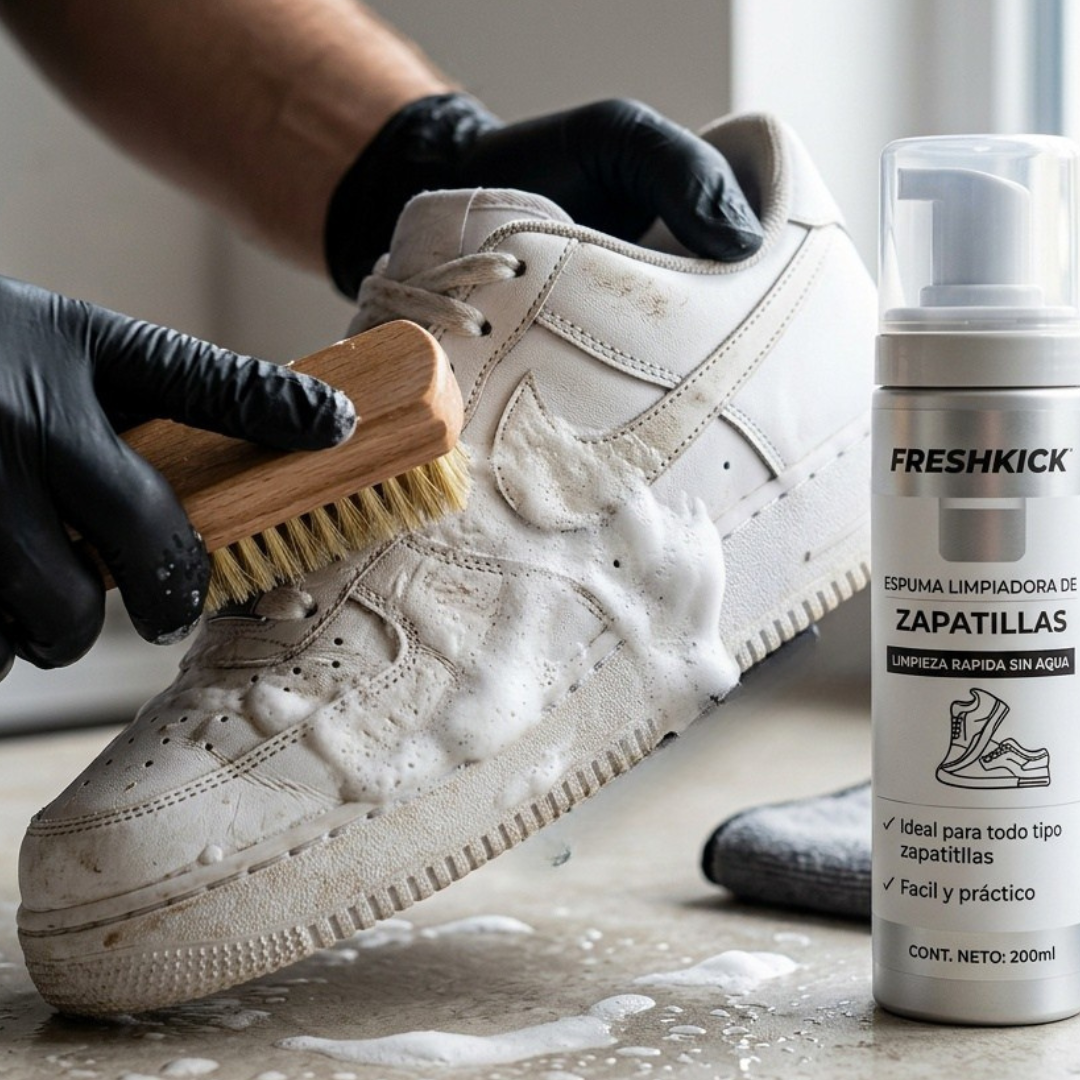 FreshKick – Espuma Limpiadora de Zapatillas | Limpieza Rápida Sin Agua