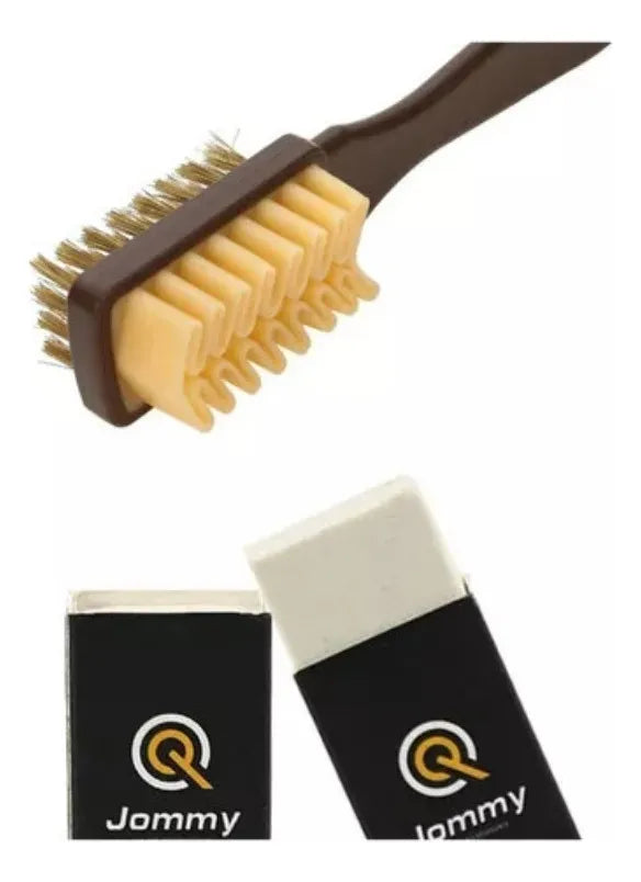 Kit Cepillo Goma Borrador Limpia Gamuza 🧽