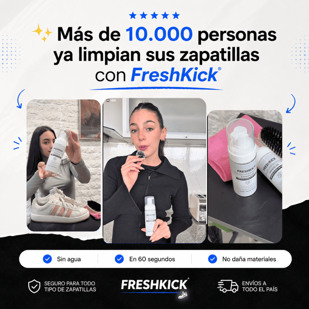 FreshKick – Espuma Limpiadora de Zapatillas | Limpieza Rápida Sin Agua