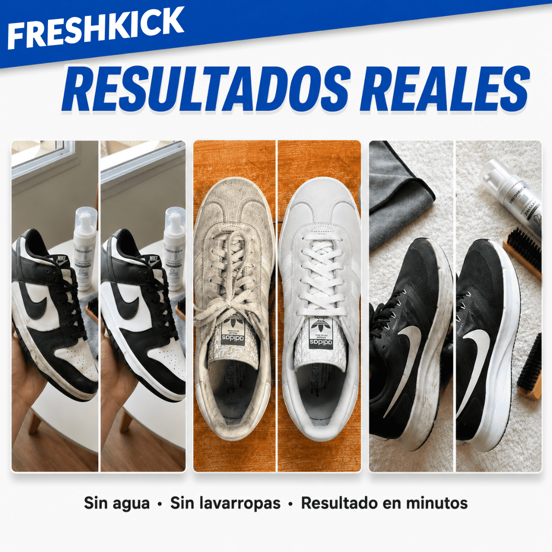 FreshKick – Espuma Limpiadora de Zapatillas | Limpieza Rápida Sin Agua