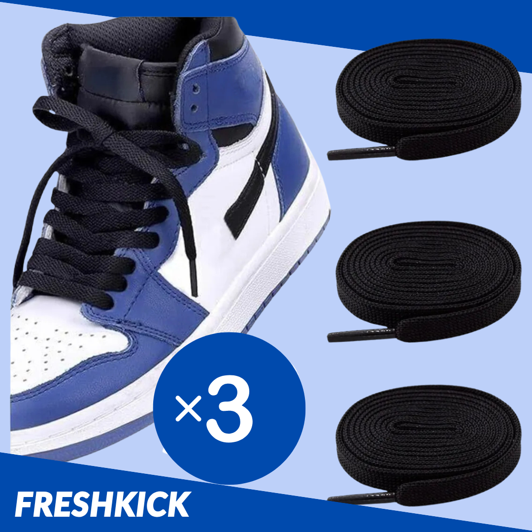 Pack X3 Cordones Para Zapatillas | Calidad Premium |  Color negro 👟